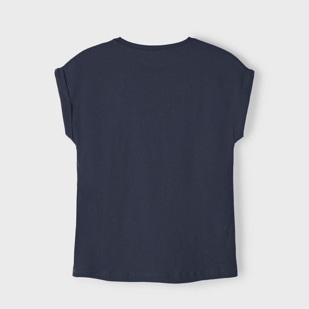 Name It Yazlık Kız Kısa Kol T-shirt Lacivert