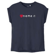 Name It Yazlık Kız Kısa Kol T-shirt Lacivert