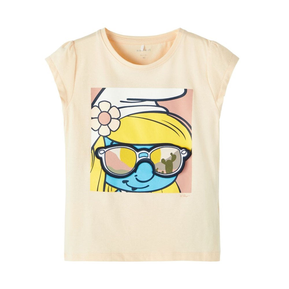 Name It Yazlık Kız Kısa Kol T-shirt Somon
