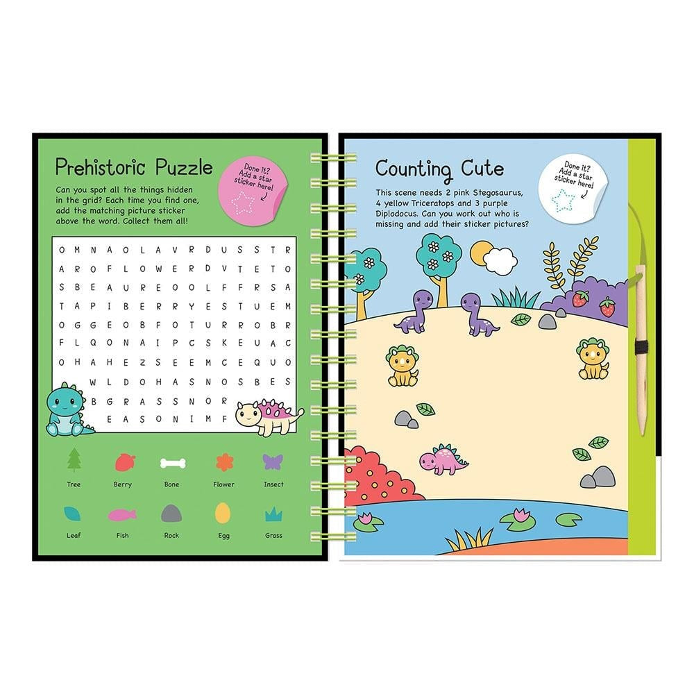 Neon Scratch Art - Dinosaurs