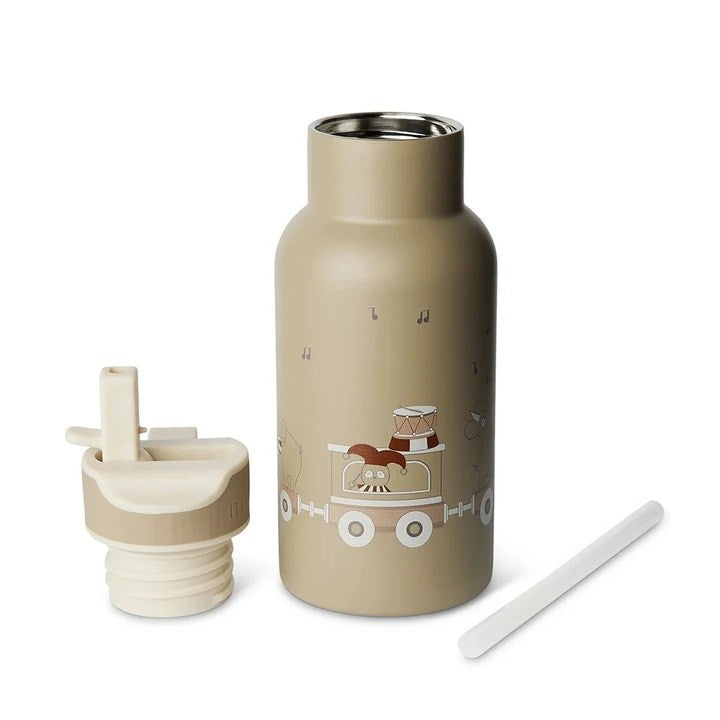 Nuuroo Juno Paslanmaz Çelik Termos 350 ML - Carnival Train Yeşil