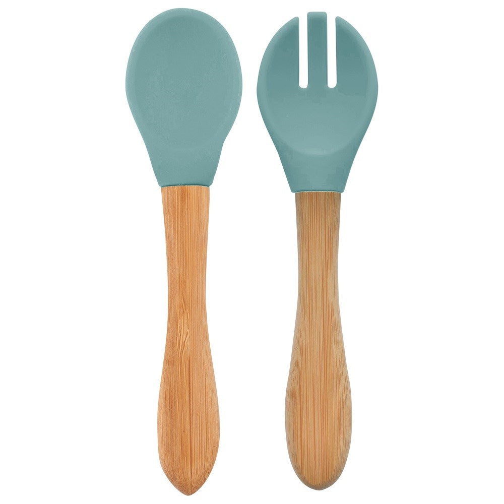 OiOi Mama Kaşık Çatal Aqua Green