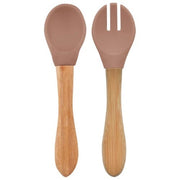 OiOi Mama Kaşık Çatal Woddy Brown