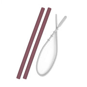 Oioi Silikon Pipetler ve Temizleme Fırçası Bordo