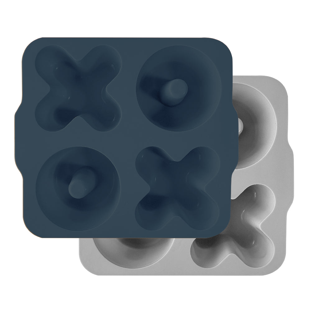 OiOi Xoxo 2'li  Pişirme ve Saklama Kabı Deep Blue / Powder Grey