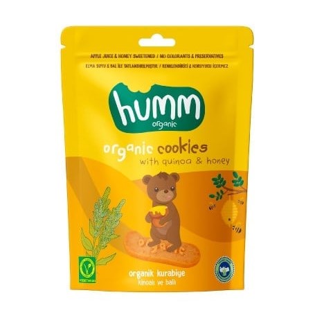 Humm Organik Kurabiye Kinoalı ve Ballı 55 gr