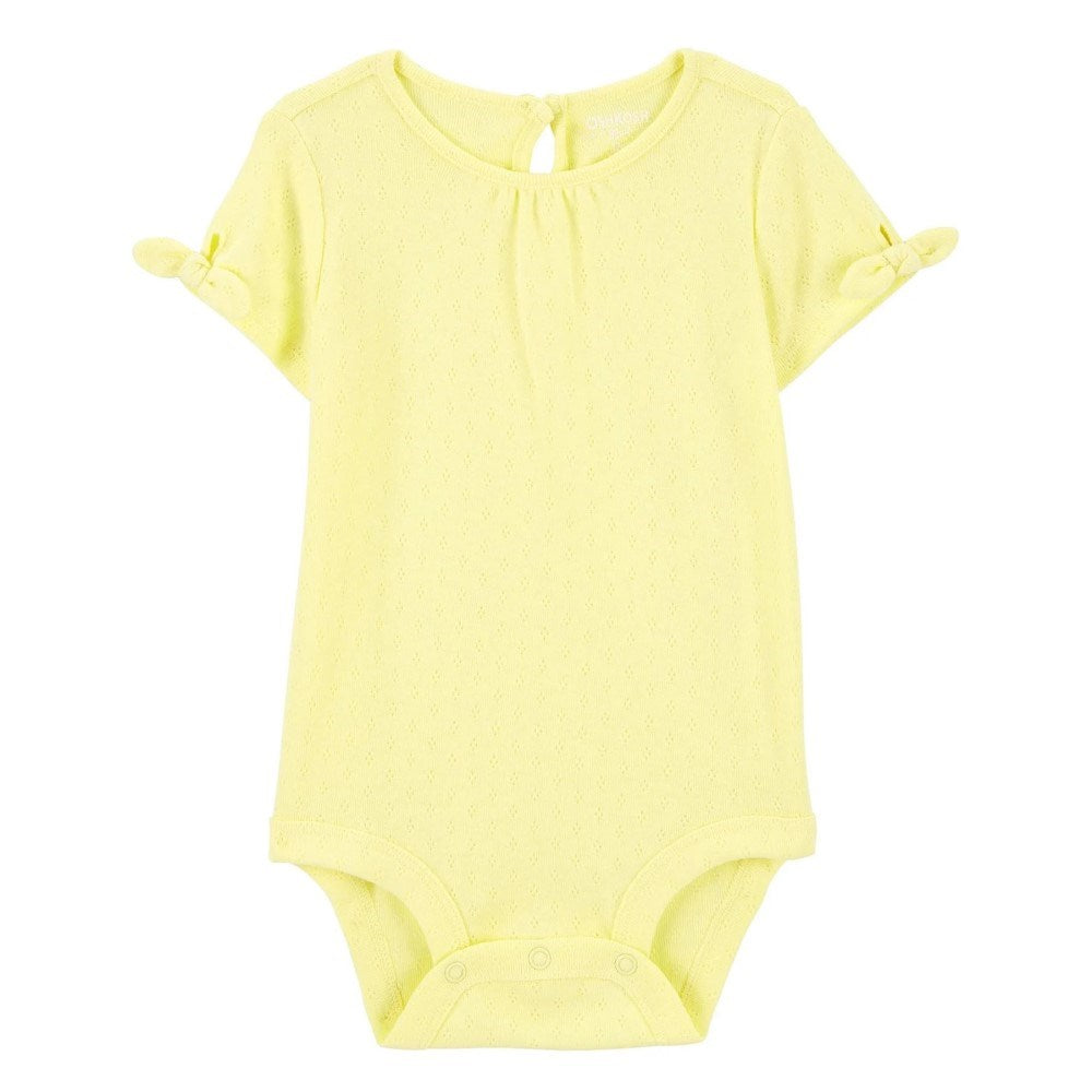 Oshkosh Kız Bebek Sarı Kısa Kollu Body Sarı