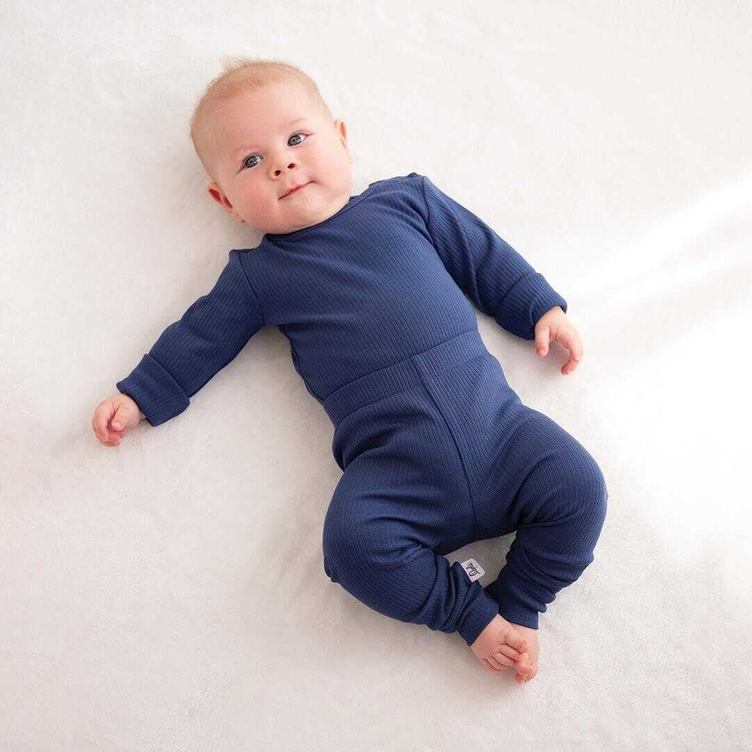 Owli CozyBlend Modal Bebek Zıbın Takım Mavi