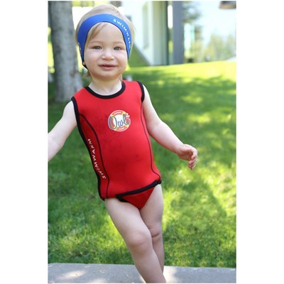 Owli Swimwarm Üşütmeyen Bebek Mayosu Kırmızı STD