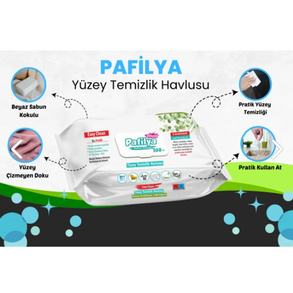Pafilya Yüzey Temizlik Havlusu 102'li