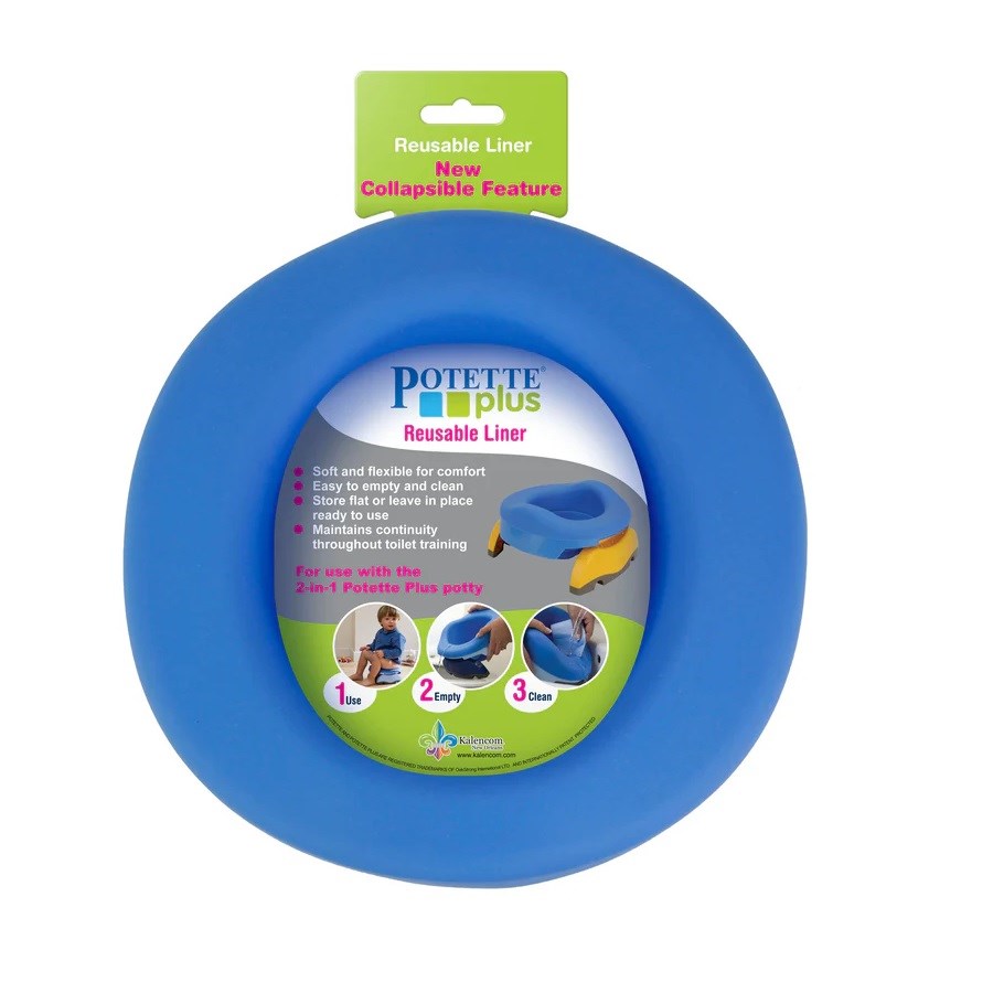 Potette Plus Tekrardan Kullanılabilir Silikon Astar Mavi