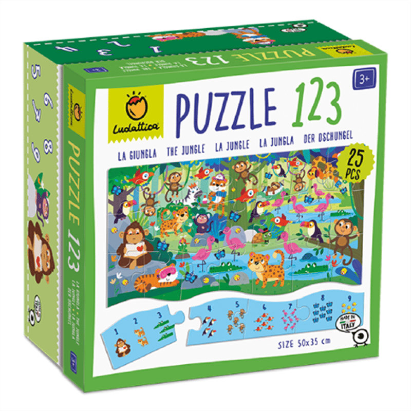 Puzzle 1 2 3 - Orman - Eğitici Oyuncak - Görsel 2
