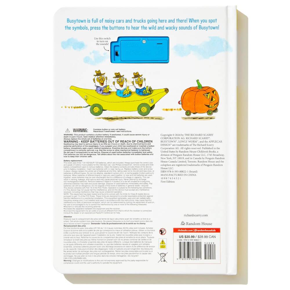 Richard Scarry's Cars And Trucks Sound Book