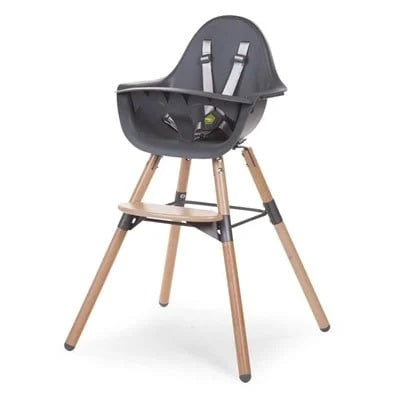 Childhome Evolu 2 Mama Sandalyesi Antrasit Natural Tepsi