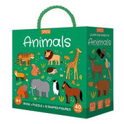 Sassi Animals Book and Puzzle