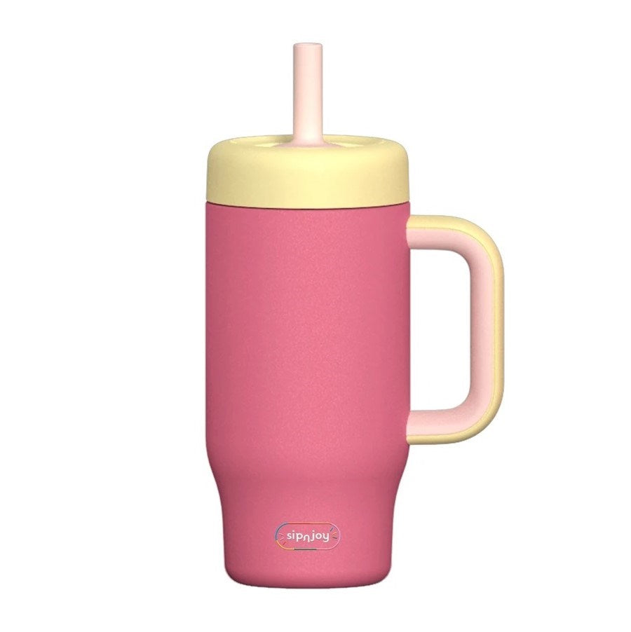 Sipnjoy HandleHug Tumbler 550 ml - Pembe