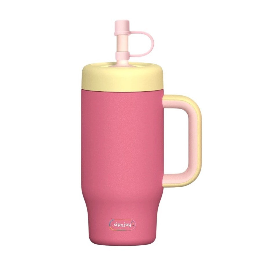 Sipnjoy HandleHug Tumbler 550 ml - Pembe