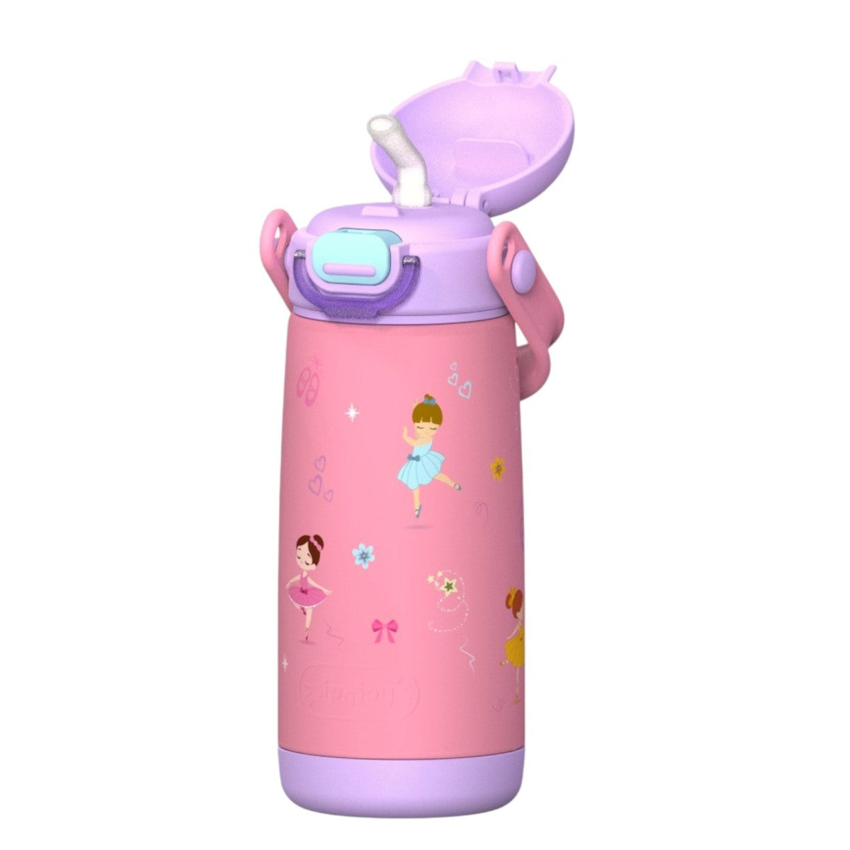 Sipnjoy SipSquad Plus Çocuk Su Termosu 480 ml - Ballerina Sparkle