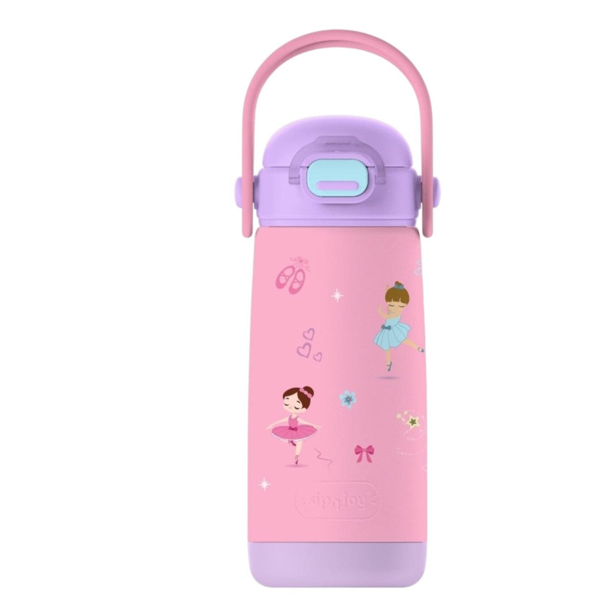 Sipnjoy SipSquad Plus Çocuk Su Termosu 480 ml - Ballerina Sparkle