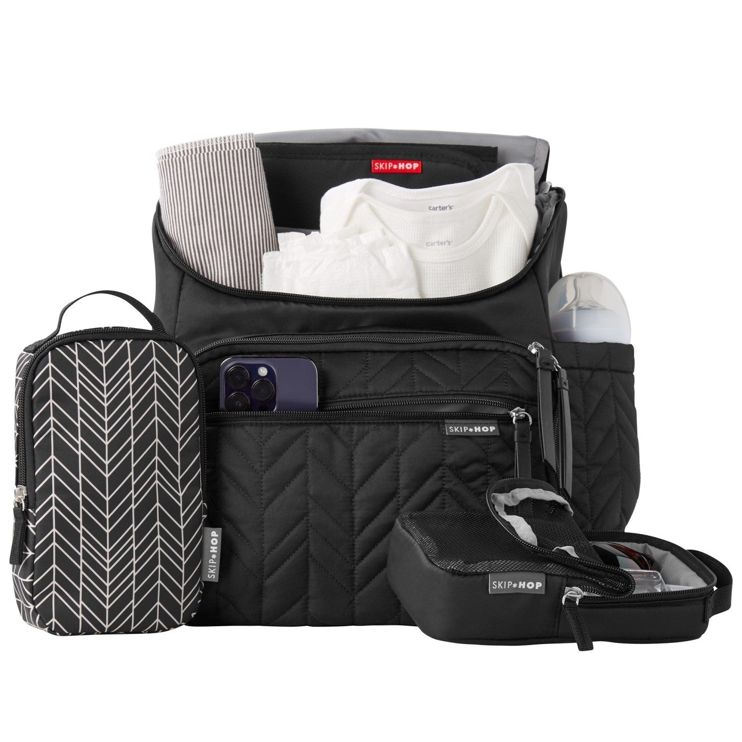 Skip Hop Forma Bebek Bakım Sırt Çantası Jet Black STD