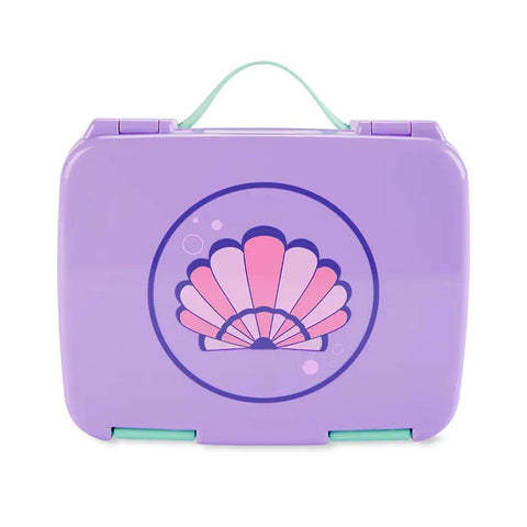 Skip Hop Spark Style Bento Beslenme Kutusu Deniz Kabuğu Lila - Çatal Kaşık Tabak