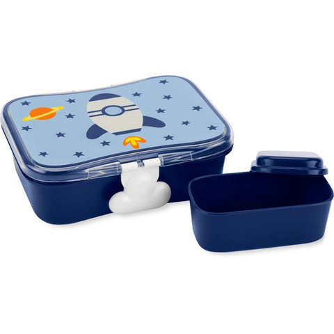 Skip Hop Spark Style Beslenme Kutusu-Kiti Roket - Çatal Kaşık Tabak