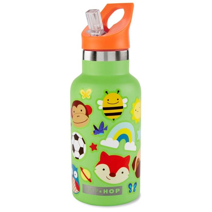 Skip Hop Spark Style Paslanmaz Çelik Stickerlı Suluk Yeşil STD