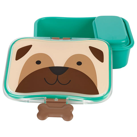 Skip Hop Zoo Beslenme Kutusu-Kiti Pug - Çatal Kaşık Tabak