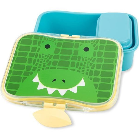 Skip Hop Zoo Beslenme Kutusu-Kiti Timsah - Çatal Kaşık Tabak