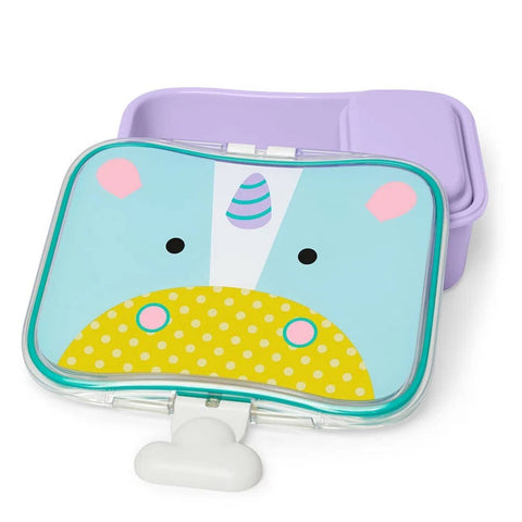 Skip Hop Zoo Beslenme Kutusu-Kiti Unicorn - Çatal Kaşık Tabak