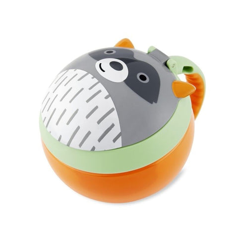 Skip Hop Zoo Çerez Atıştırma Kabı Rakun - Çatal Kaşık Tabak