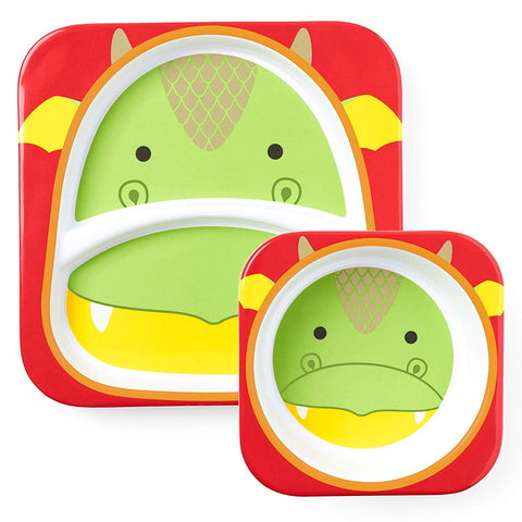 Skip Hop Zoo Hediye Seti Ejderha STD - Çatal Kaşık Tabak