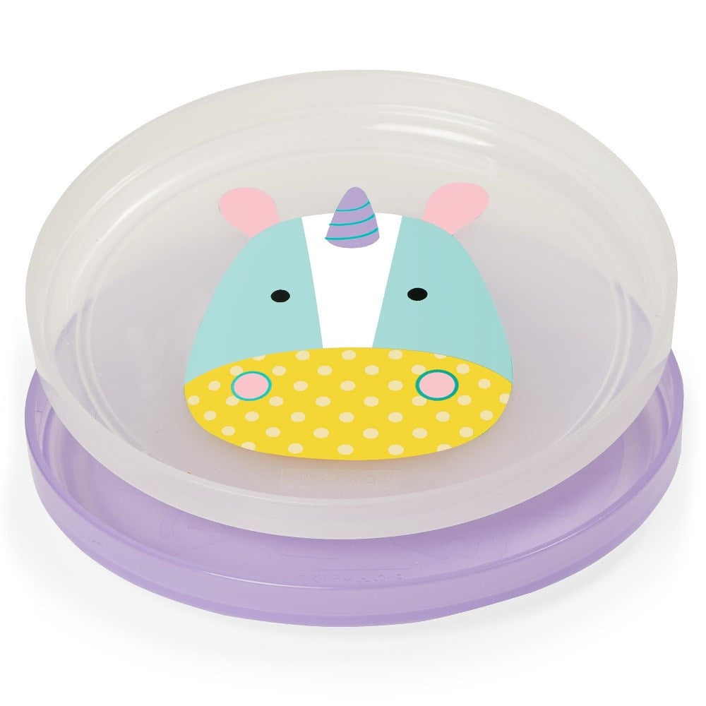 Skip Hop Zoo Kaydırmaz Tabak Seti Unicorn Lila