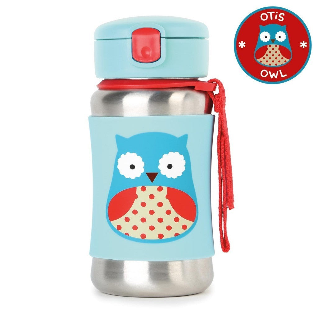 Skip Hop Zoo Pipetli Paslanmaz Çelik Suluk Baykuş STD