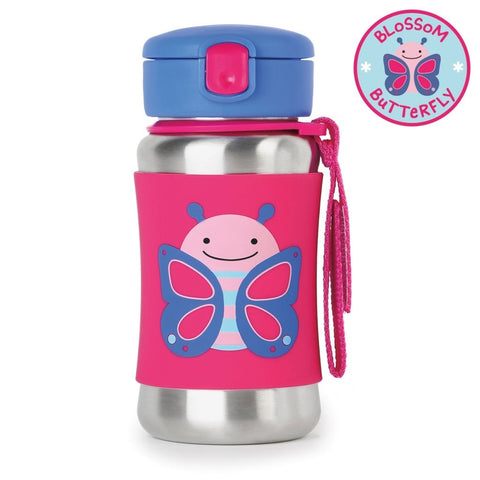 Skip Hop Zoo Pipetli Paslanmaz Çelik Suluk Kelebek STD