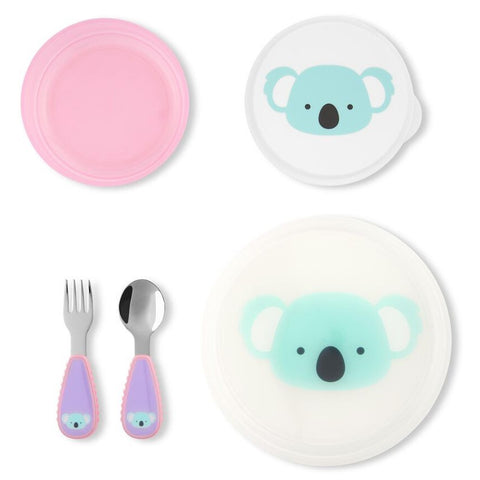 Skip Hop Zoo Tabak Kase Çatal Kaşık Seti Koala - Çatal Kaşık Tabak
