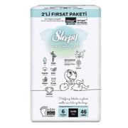 Sleepy Bio Natural No:6 XL 2’li Bebek Bezi 46 Adet