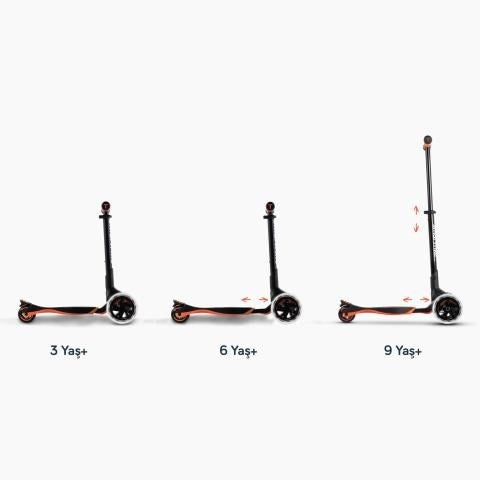 SmarTrike Xtend 3 Aşamalı Büyüyebilen Çocuk Scooterı 3-12 Yaş Turuncu