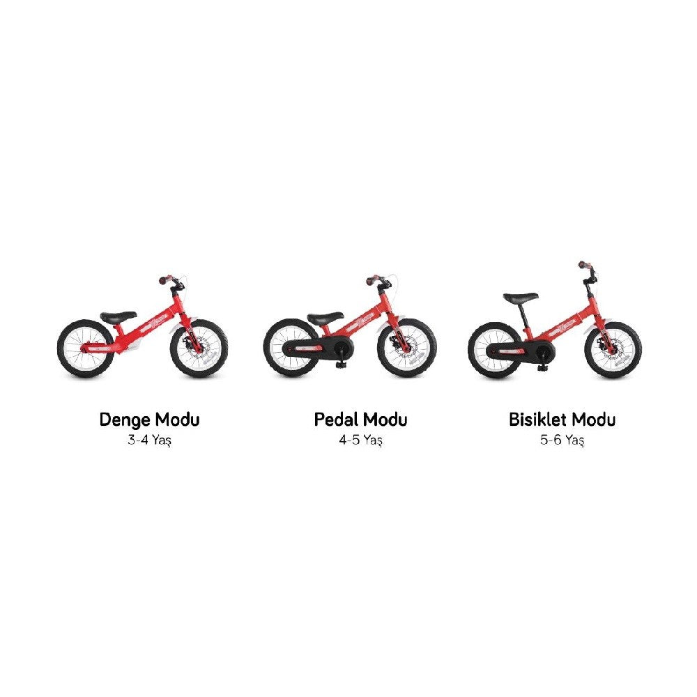 SmarTrike Xtend 3'ü 1 Arada Büyüyen Çocuk Bisikleti 3-7 Yaş Kırmızı