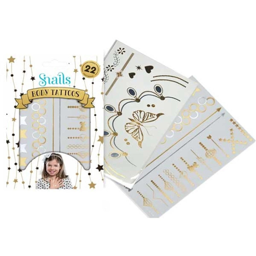 Snails Vücut Dövmesi - Metallic Gold Sarı
