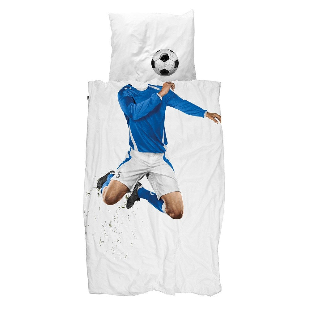 Snurk Nevresim Takımı 135*200 cm - Soccer Champ Blue STD