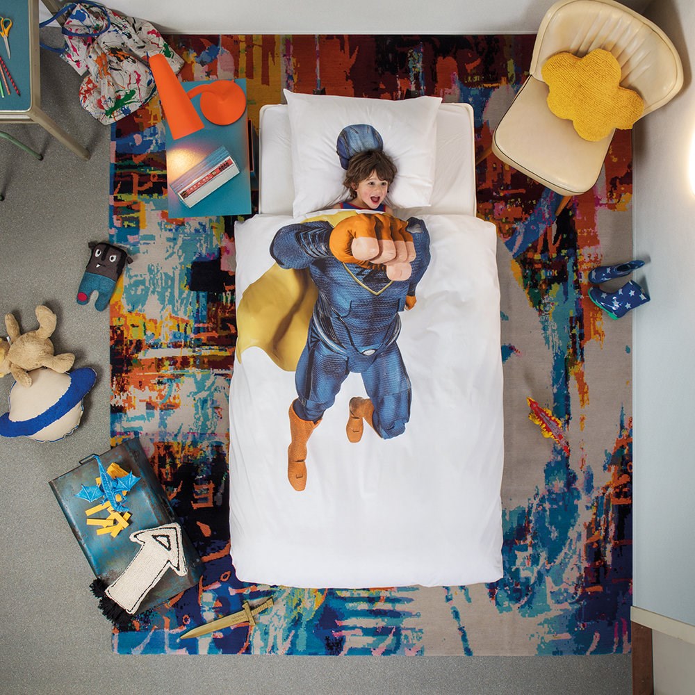 Snurk Nevresim Takımı 135*200 cm - Super Hero Blue STD