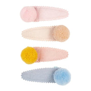Souza Ponponlu Klipsli Toka - Pastel