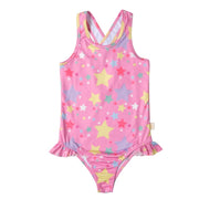 Miela Kids Kız Çocuk UV Korumalı Mayo - Stardust Pembe