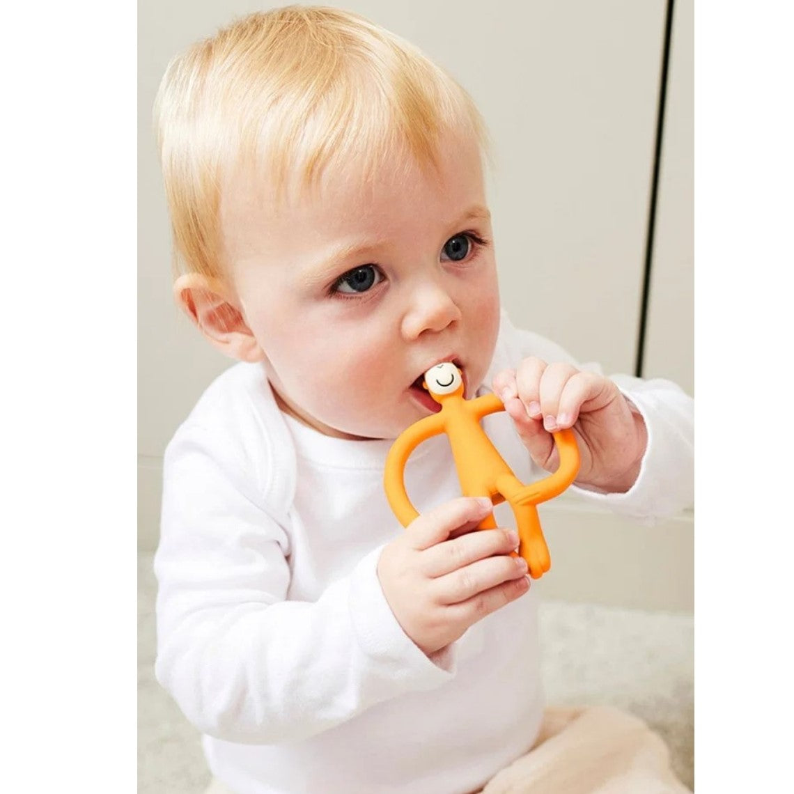 Matchstick Monkey Silikon Diş Kaşıyıcı Turuncu