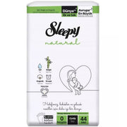 Sleepy Natural Jumbo 2'li Bebek Bezi 0 (Prematüre) - 44 Adet - Bebek Bezleri