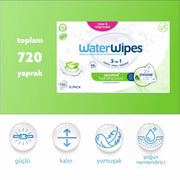 WaterWipes Sensitive+ Yoğun Nem Takviyeli Islak Mendil (720 adet)