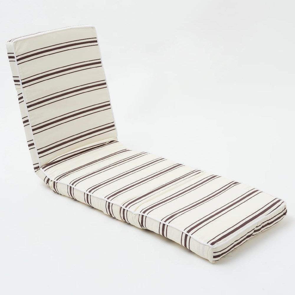Sunnylife Taşınabilir Plaj Yatağı - Charcoal Stripe