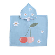 Miela Kids Kız Çocuk Panço - Sweet Cherry Mavi