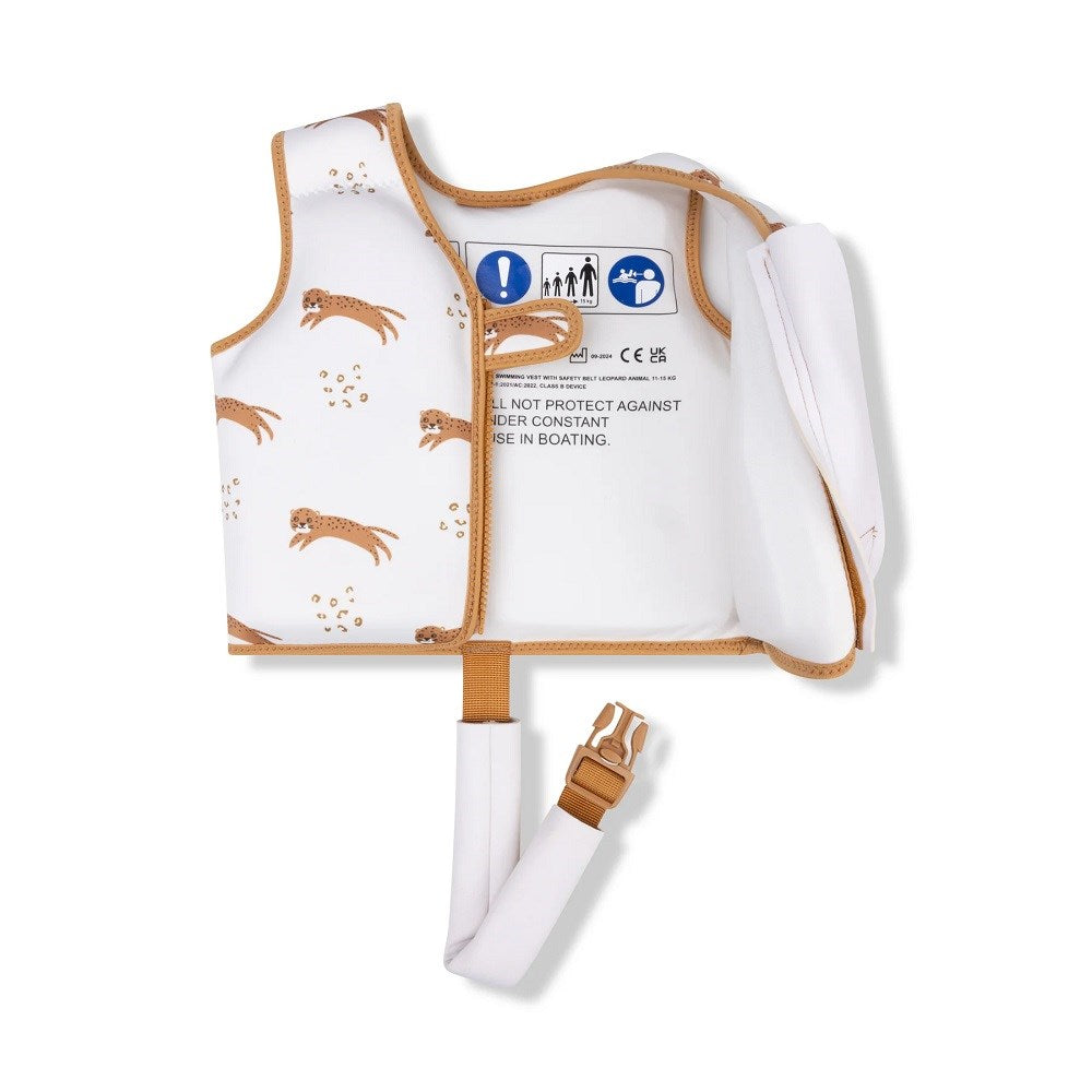 Swim Essentials Brown Leopard Köpük Dolgulu Yüzme Yeleği Kahverengi